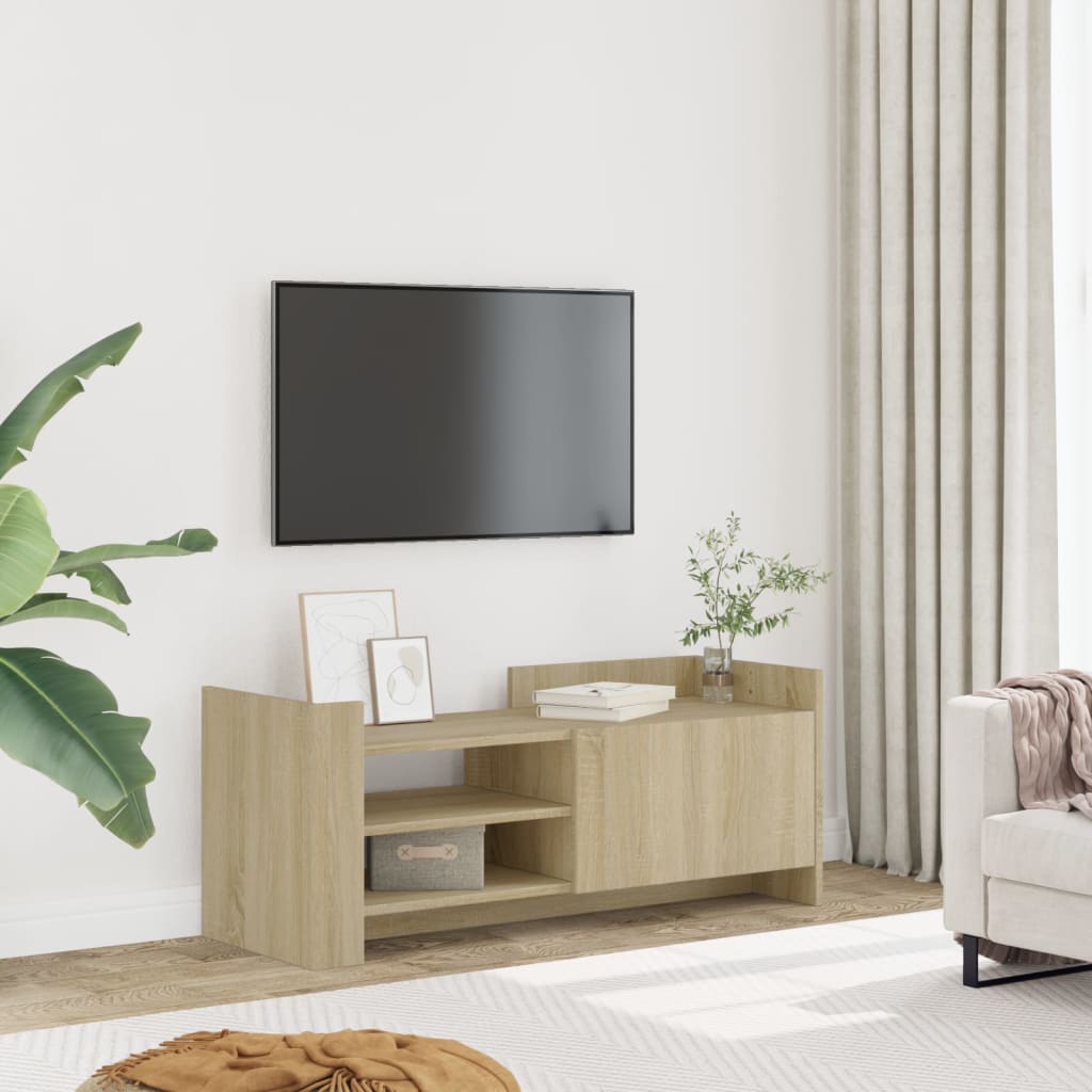 vidaXL Szafka pod telewizor, dąb sonoma, 100x35x40 cm