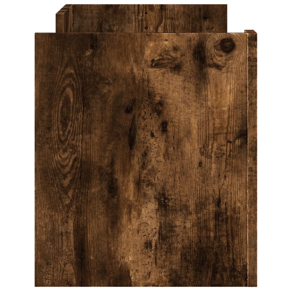 vidaXL Szafka pod telewizor, przydymiony dąb, 100x35x40 cm