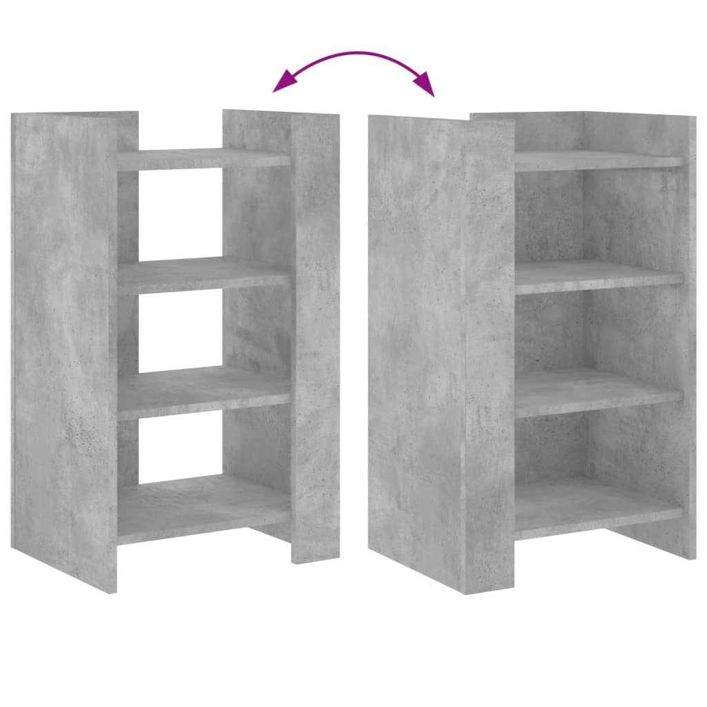 vidaXL Szafka, szarość betonu, 45x35x75 cm, materiał drewnopochodny