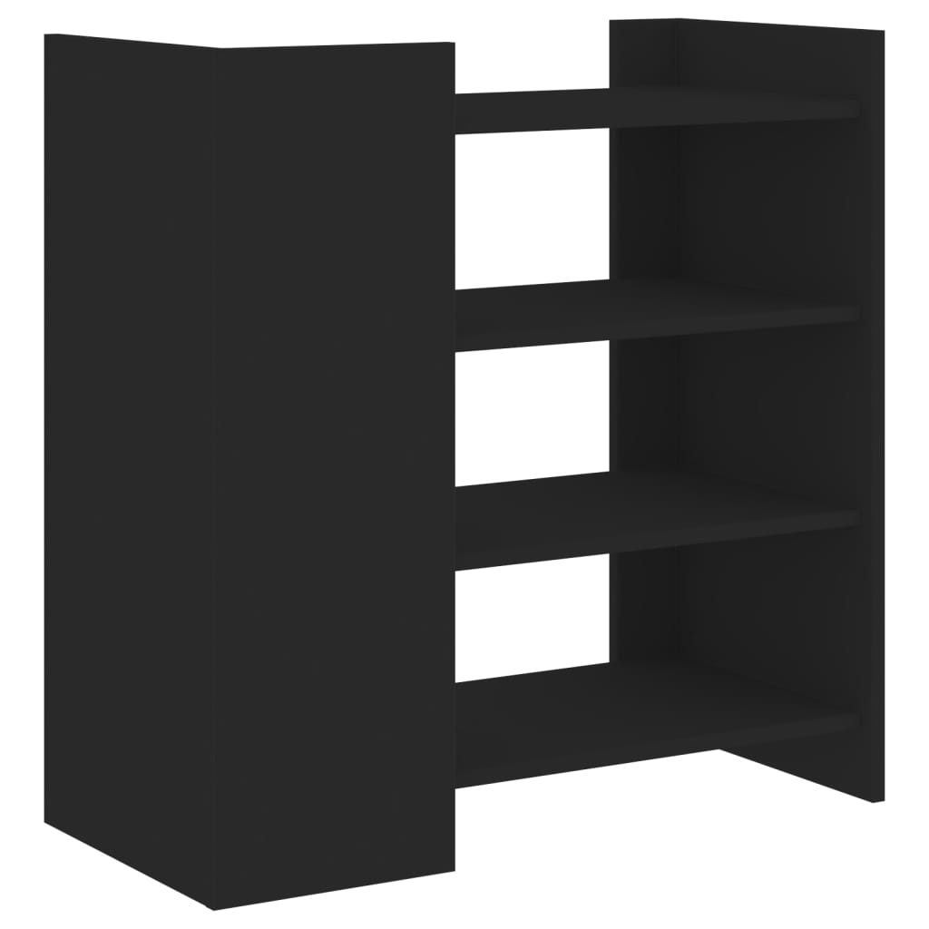 vidaXL Szafka, czarna, 73,5x35x75 cm, materiał drewnopochodny