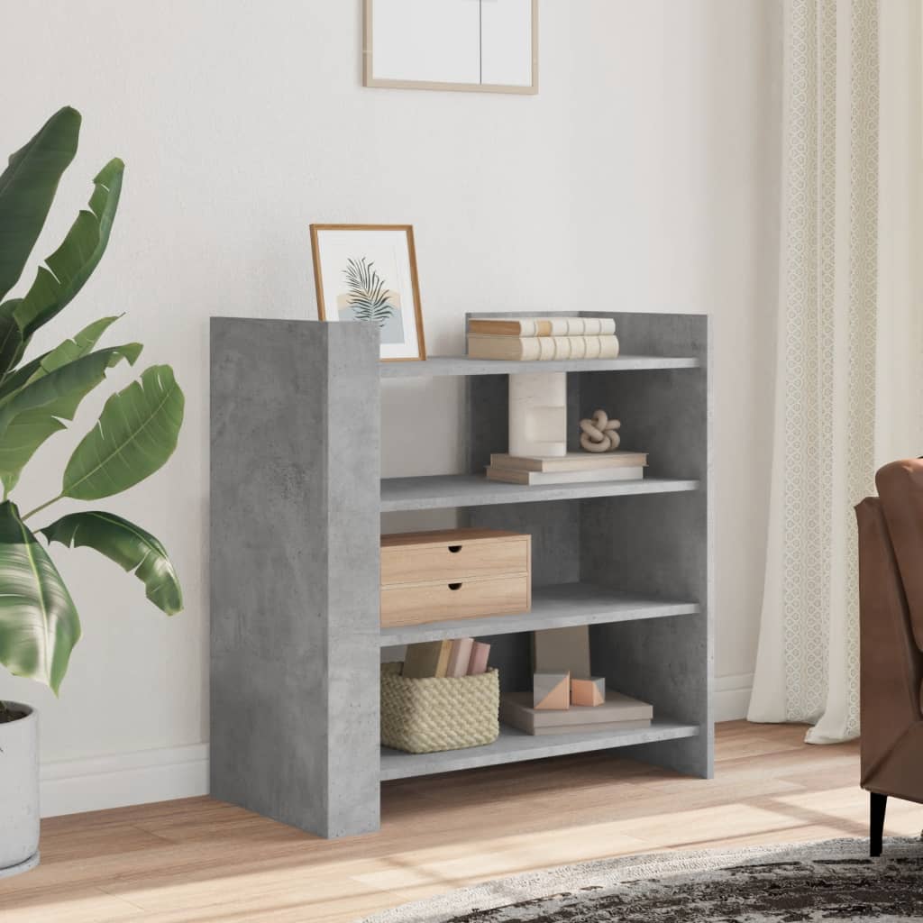 vidaXL Szafka, szarość betonu, 73,5x35x75 cm, materiał drewnopochodny