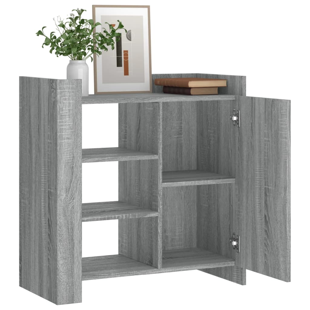 vidaXL Szafka, szary dąb sonoma 73,5x35x75 cm, materiał drewnopochodny