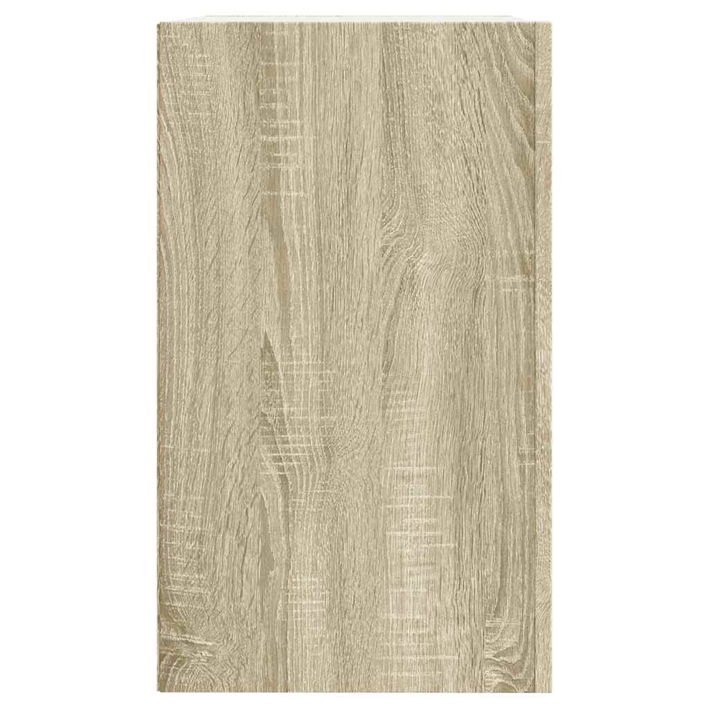 vidaXL Szafka wisząca, dąb sonoma, 75x35x60, materiał drewnopochodny