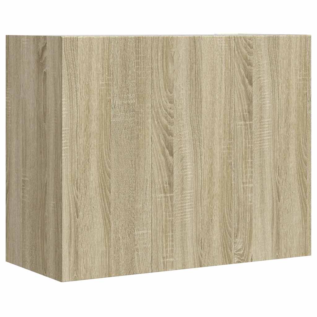 vidaXL Szafka wisząca, dąb sonoma, 75x35x60, materiał drewnopochodny