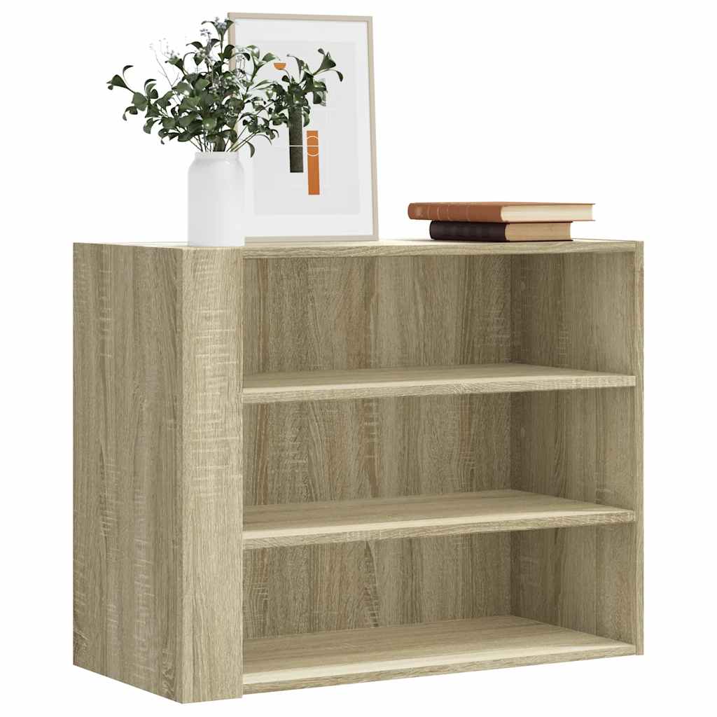 vidaXL Szafka wisząca, dąb sonoma, 75x35x60, materiał drewnopochodny