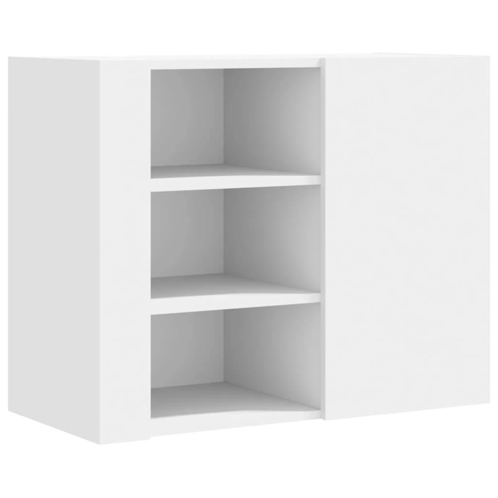 vidaXL Szafka wisząca, biała, 75x35x60 cm, materiał drewnopochodny