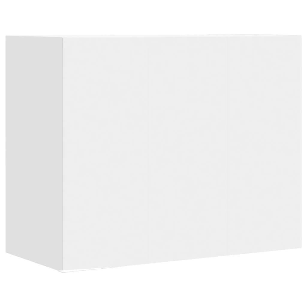 vidaXL Szafka wisząca, biała, 75x35x60 cm, materiał drewnopochodny