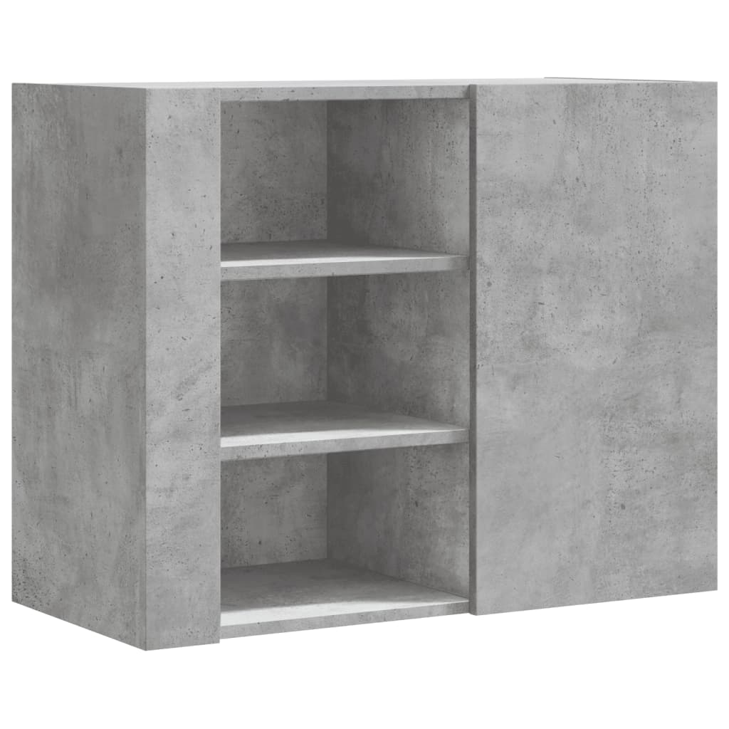 vidaXL Szafka wisząca, szarość betonu, 75x35x60 cm