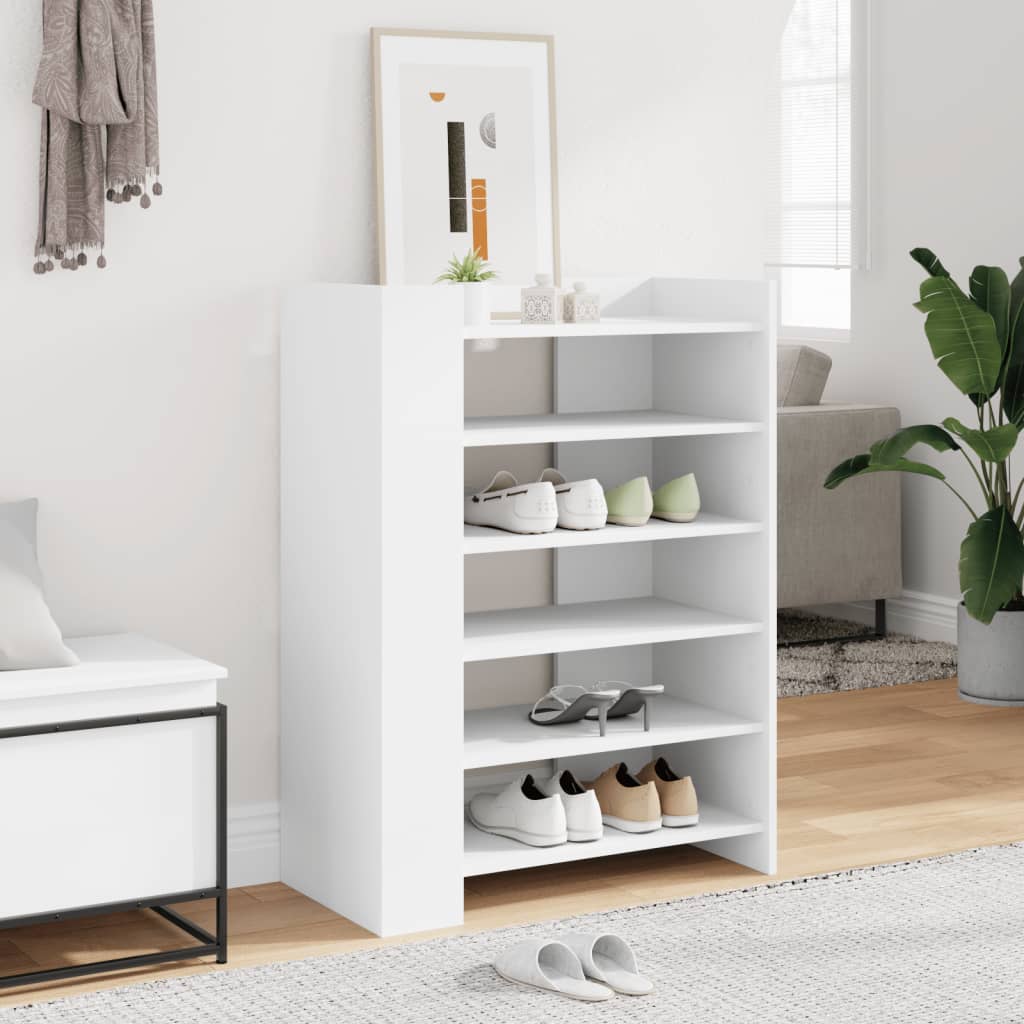 vidaXL Szafka na buty, biała, 74,5x37,5x100 cm