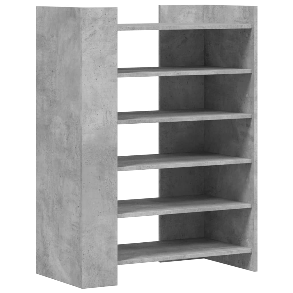 vidaXL Szafka na buty, szarość betonu, 74,5x37,5x100 cm