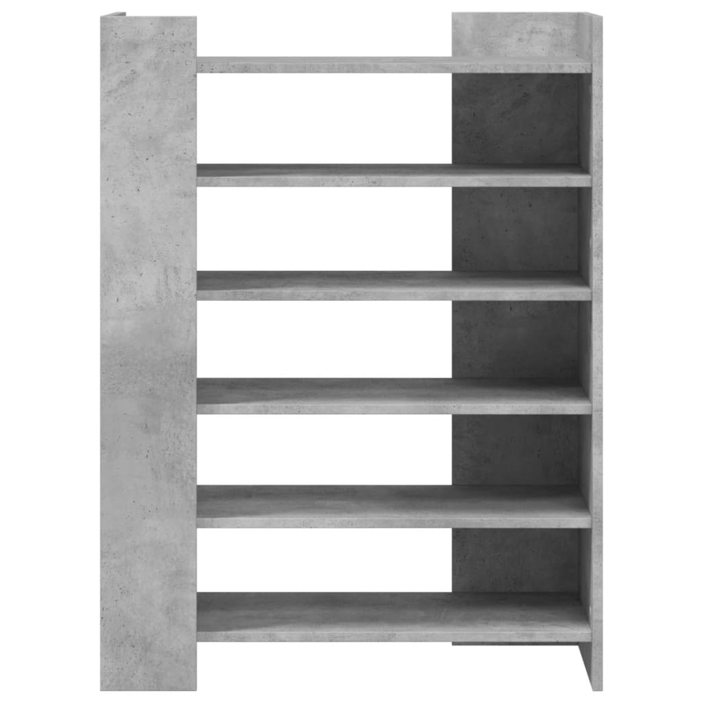 vidaXL Szafka na buty, szarość betonu, 74,5x37,5x100 cm