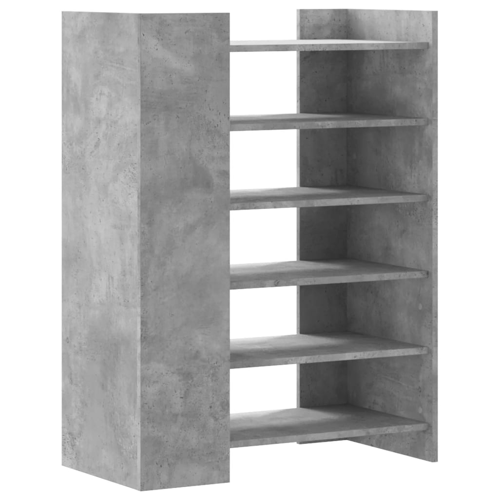 vidaXL Szafka na buty, szarość betonu, 74,5x37,5x100 cm