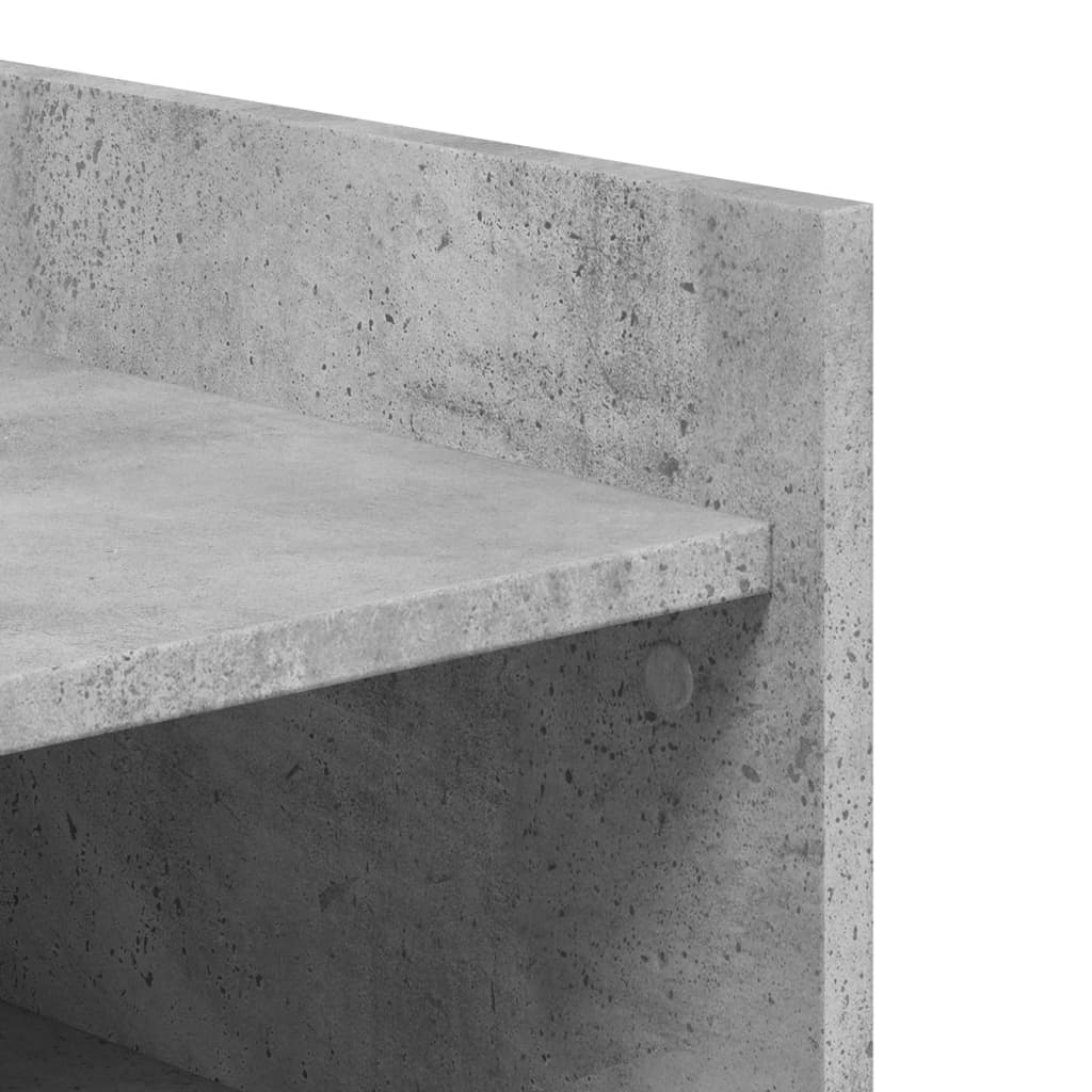 vidaXL Szafka na buty, szarość betonu, 74,5x37,5x100 cm