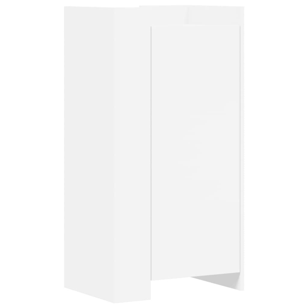vidaXL Szafka na buty, biała, 52x37,5x100 cm, materiał drewnopochodny