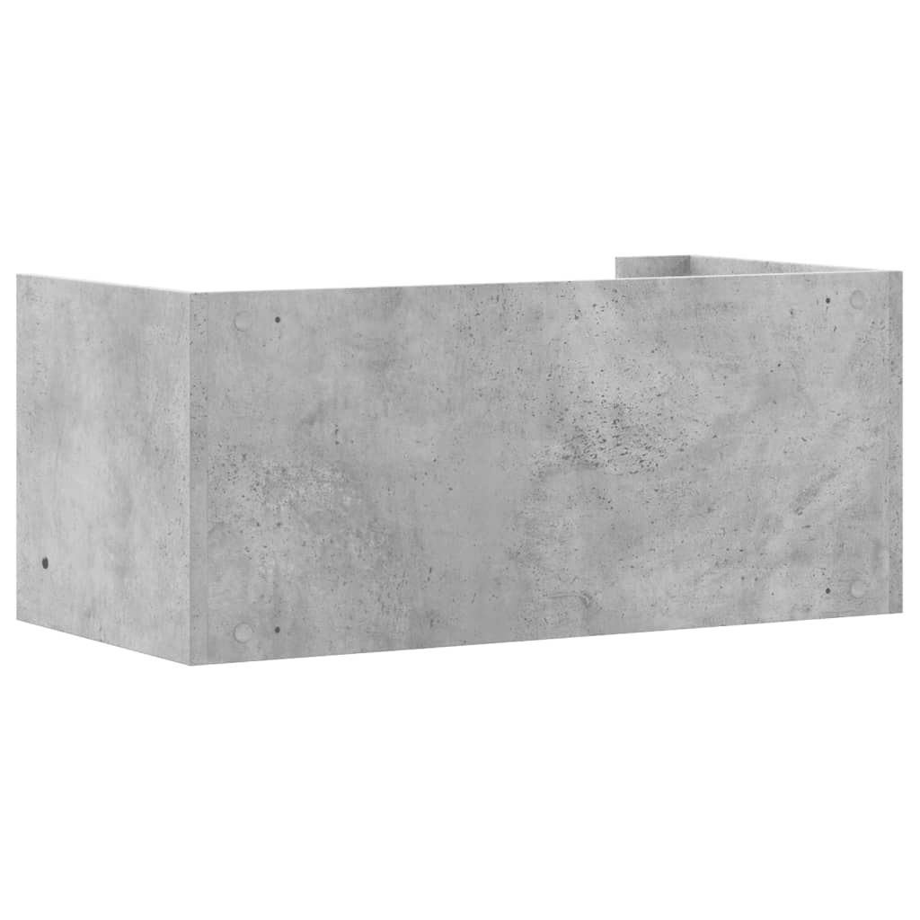 vidaXL Półka ścienna, szarość betonu, 70,5x35x30,5 cm