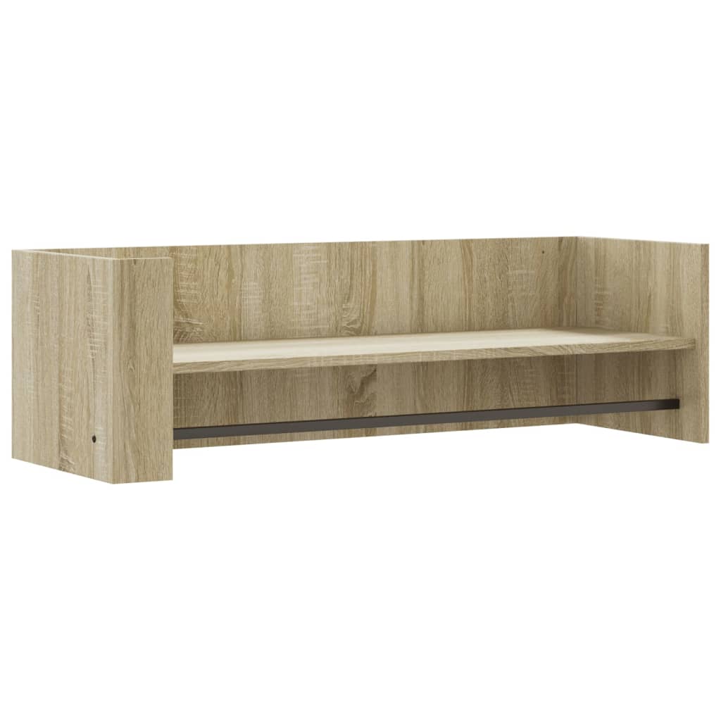 vidaXL Półka ścienna, dąb sonoma, 100x35x30,5 cm