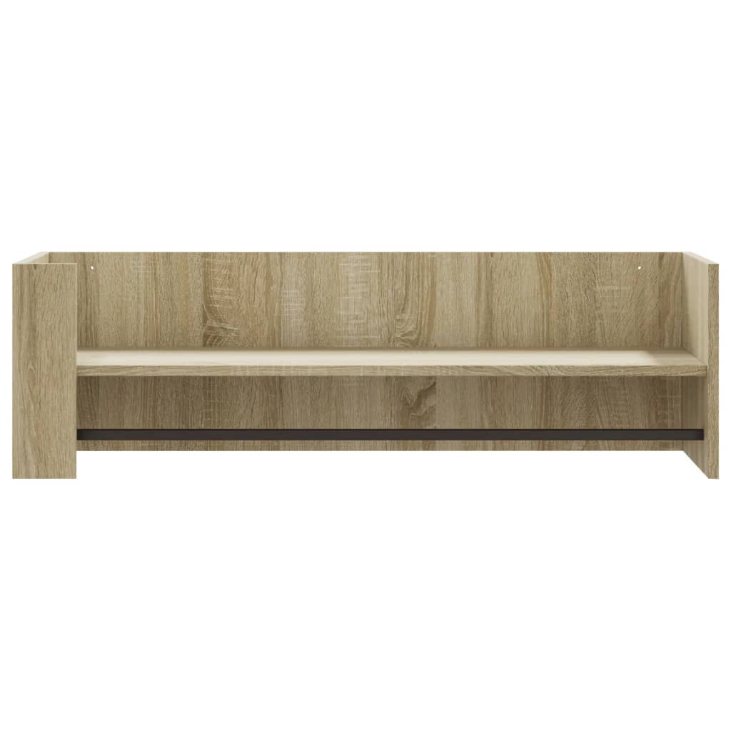 vidaXL Półka ścienna, dąb sonoma, 100x35x30,5 cm