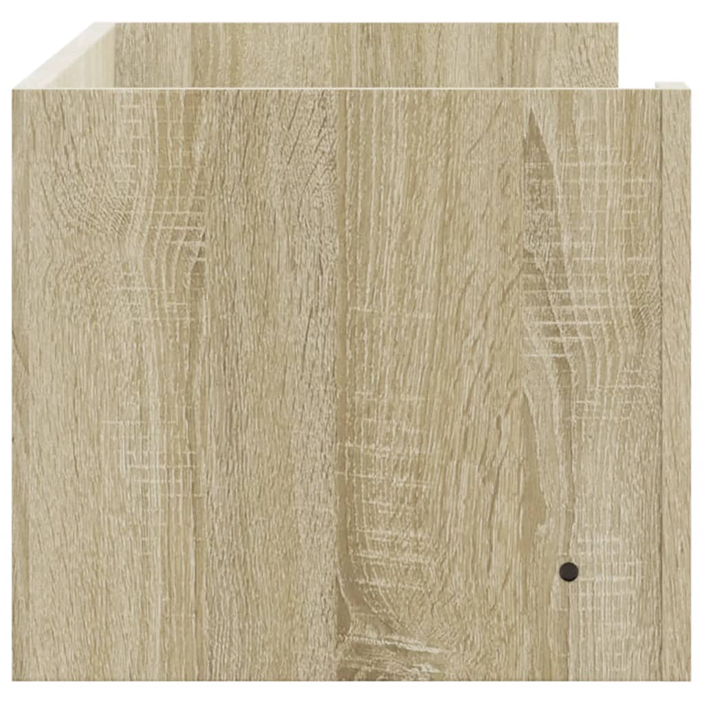 vidaXL Półka ścienna, dąb sonoma, 100x35x30,5 cm