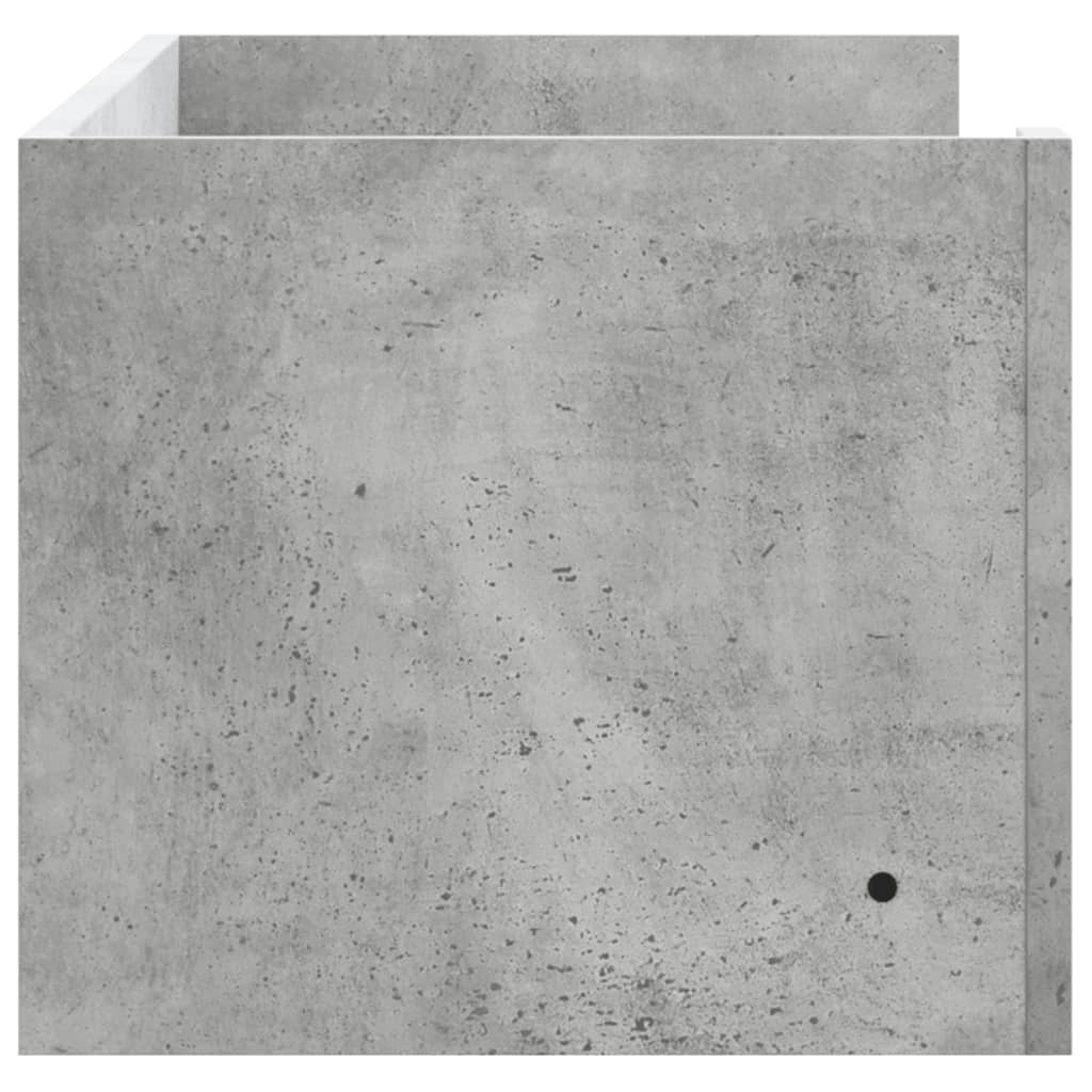 vidaXL Półka ścienna, szarość betonu, 100x35x30,5 cm