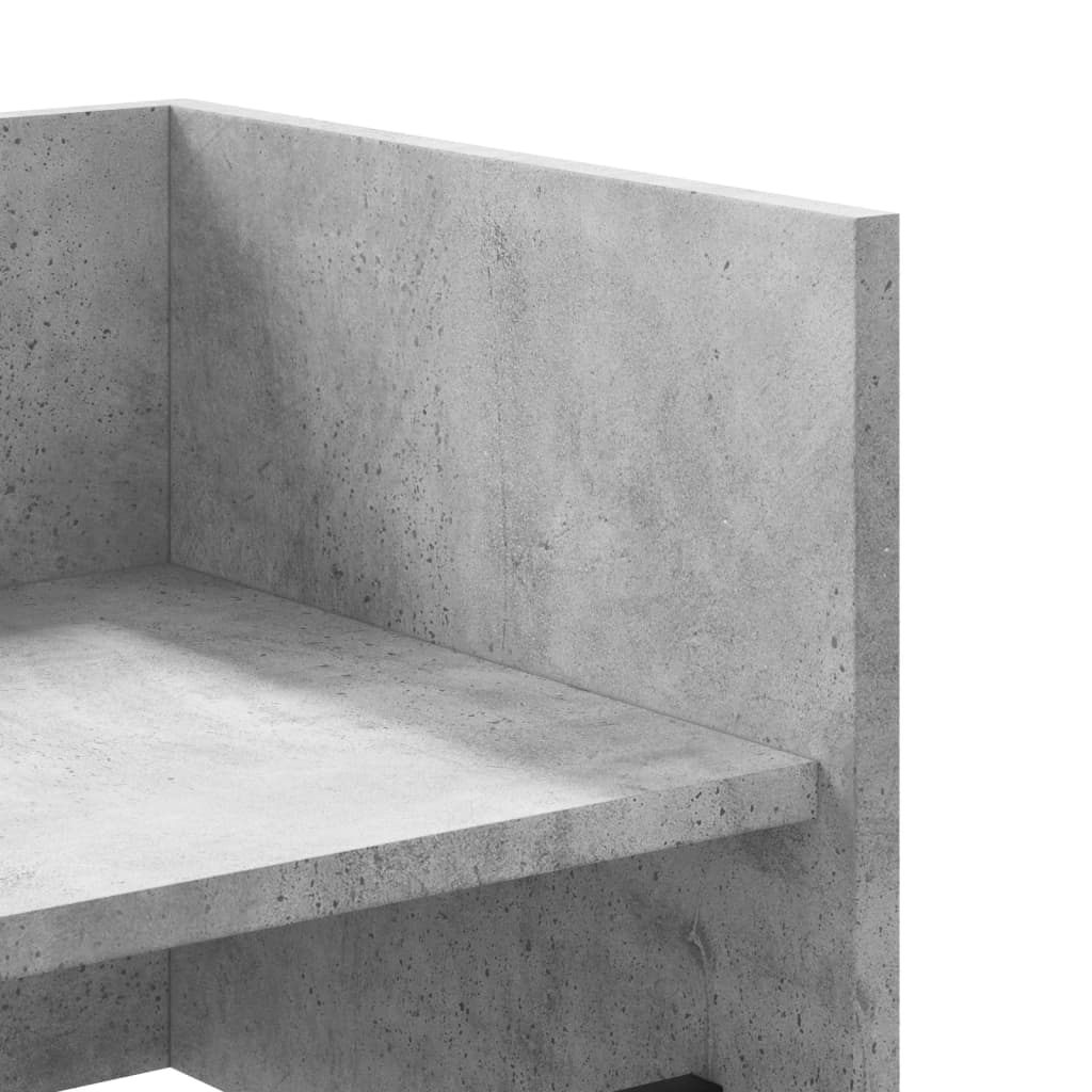vidaXL Półka ścienna, szarość betonu, 100x35x30,5 cm
