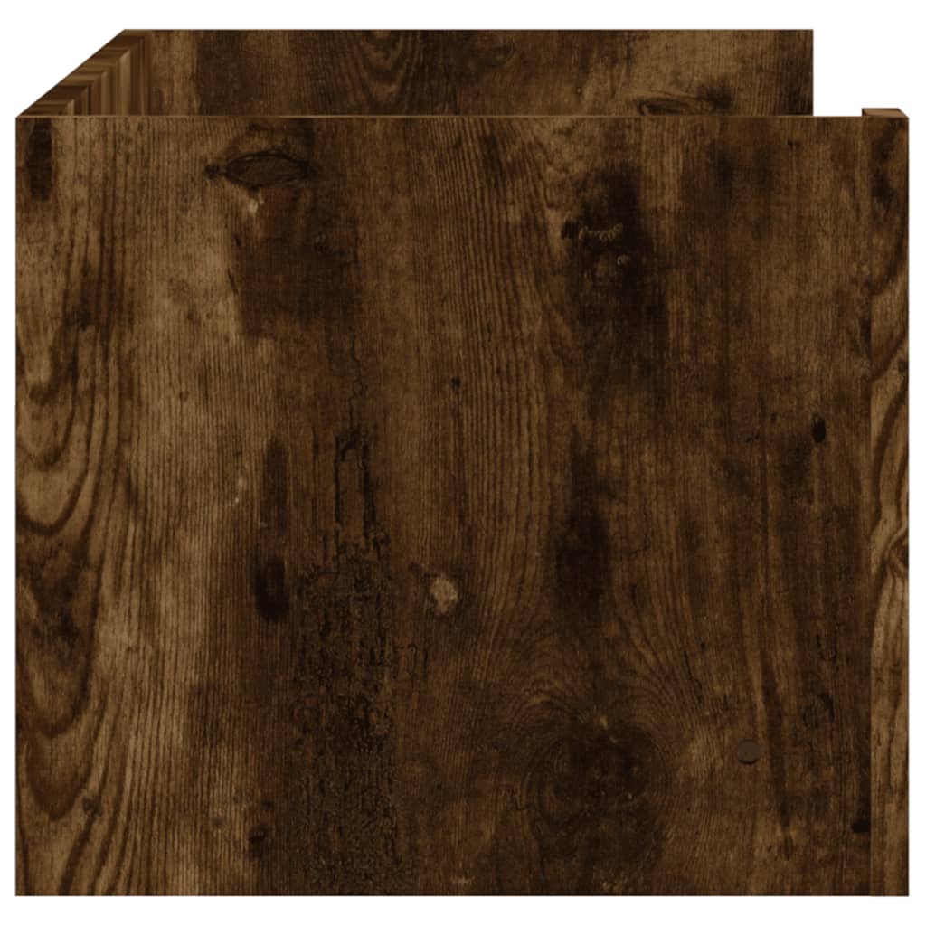 vidaXL Półka ścienna, przydymiony dąb, 100x35x30,5 cm