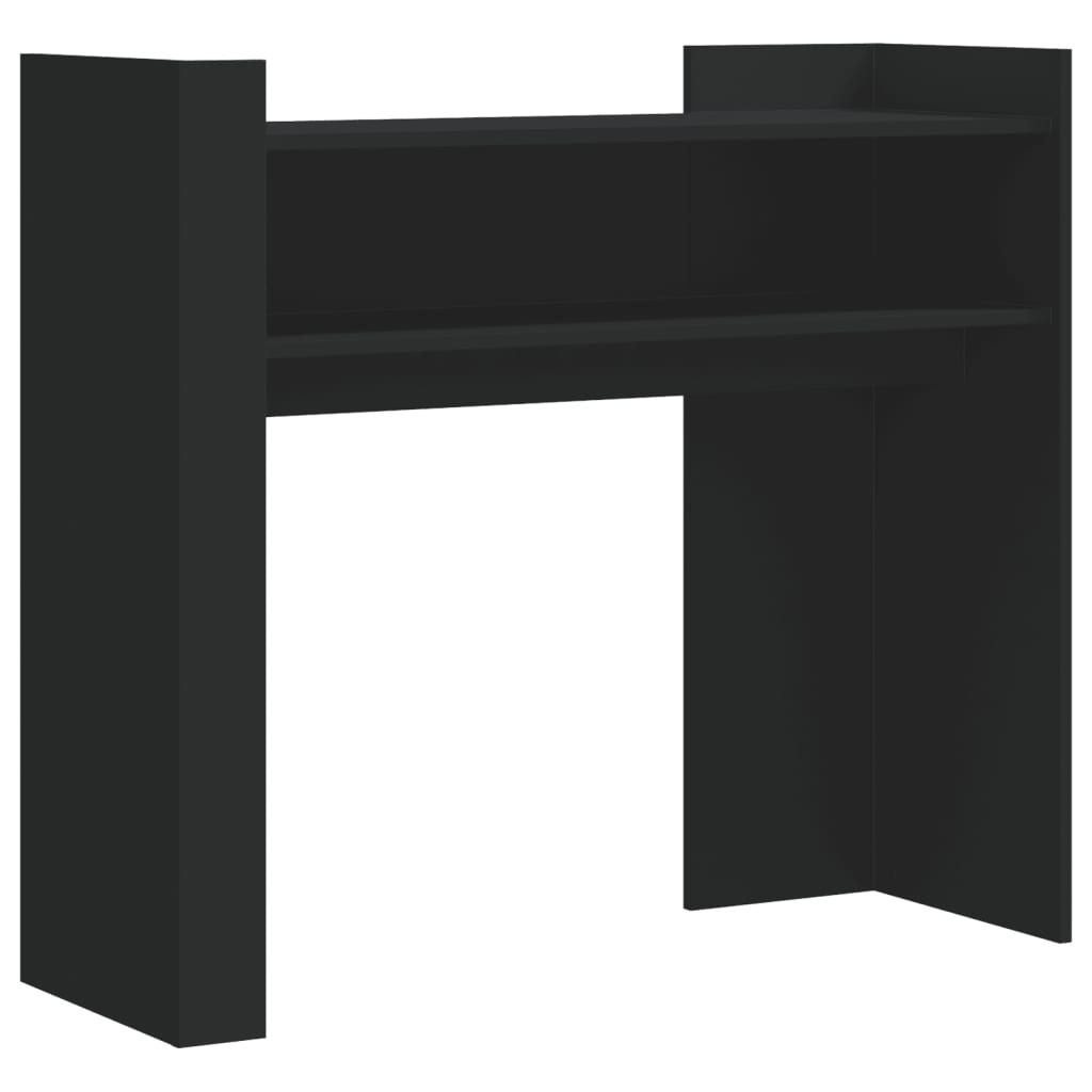 vidaXL Stolik konsolowy, czarny, 100x35x90 cm, materiał drewnopochodny