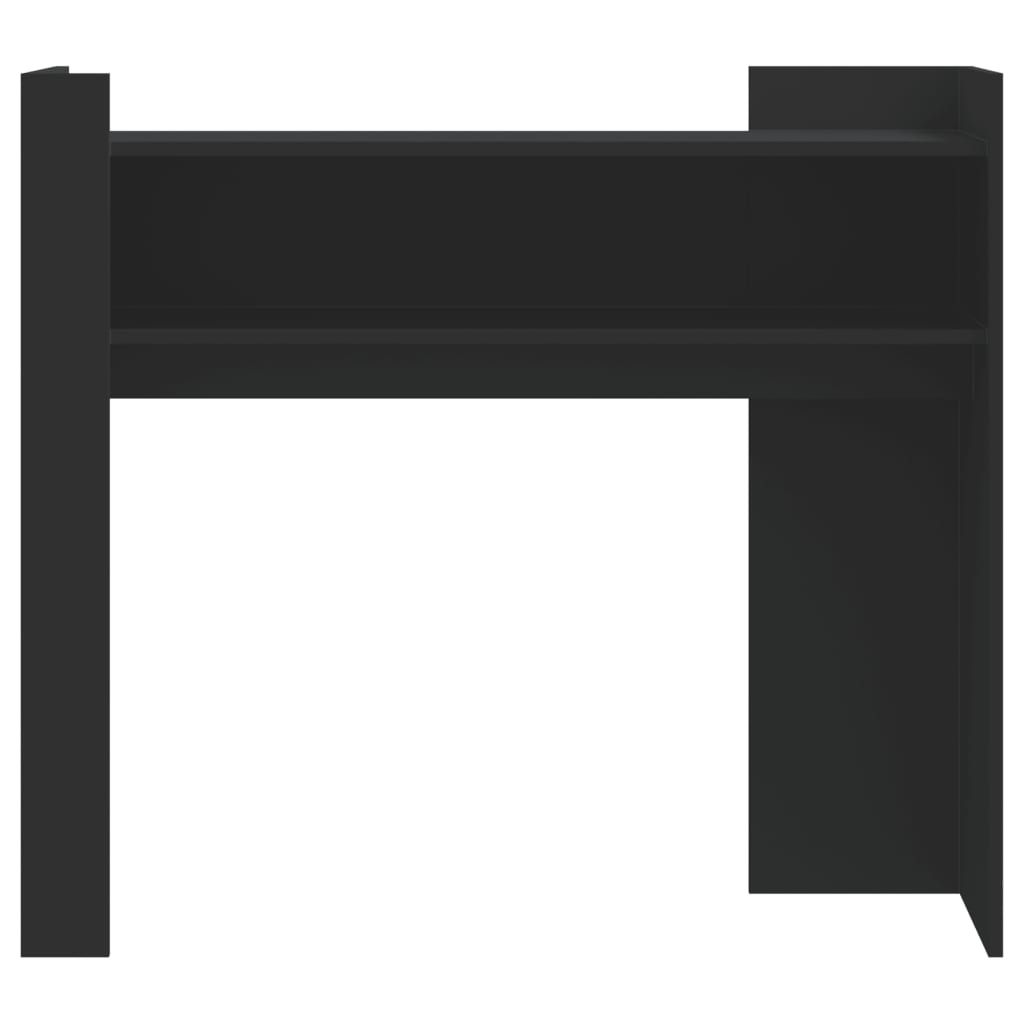 vidaXL Stolik konsolowy, czarny, 100x35x90 cm, materiał drewnopochodny