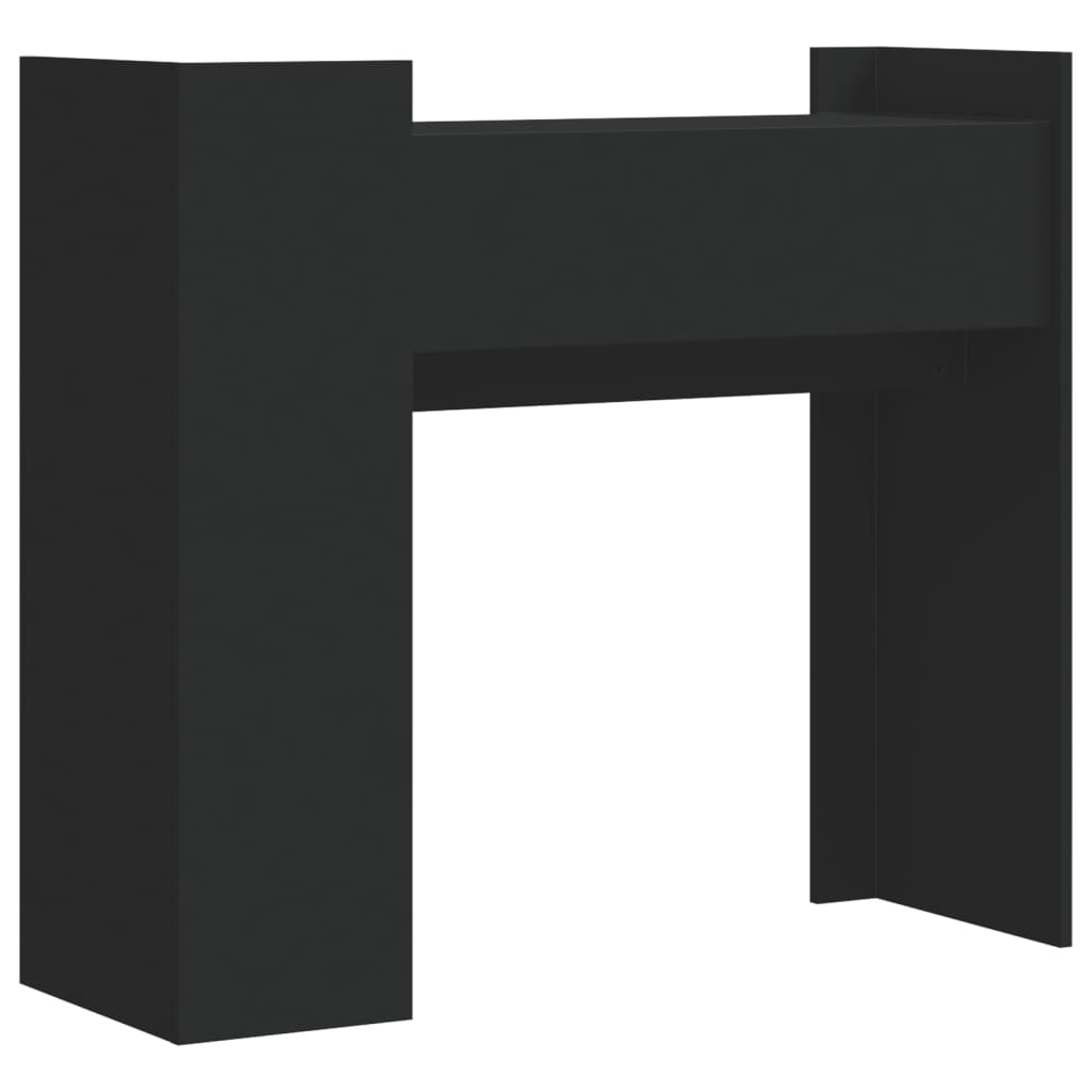 vidaXL Stolik konsolowy, czarny, 100x35x90 cm, materiał drewnopochodny