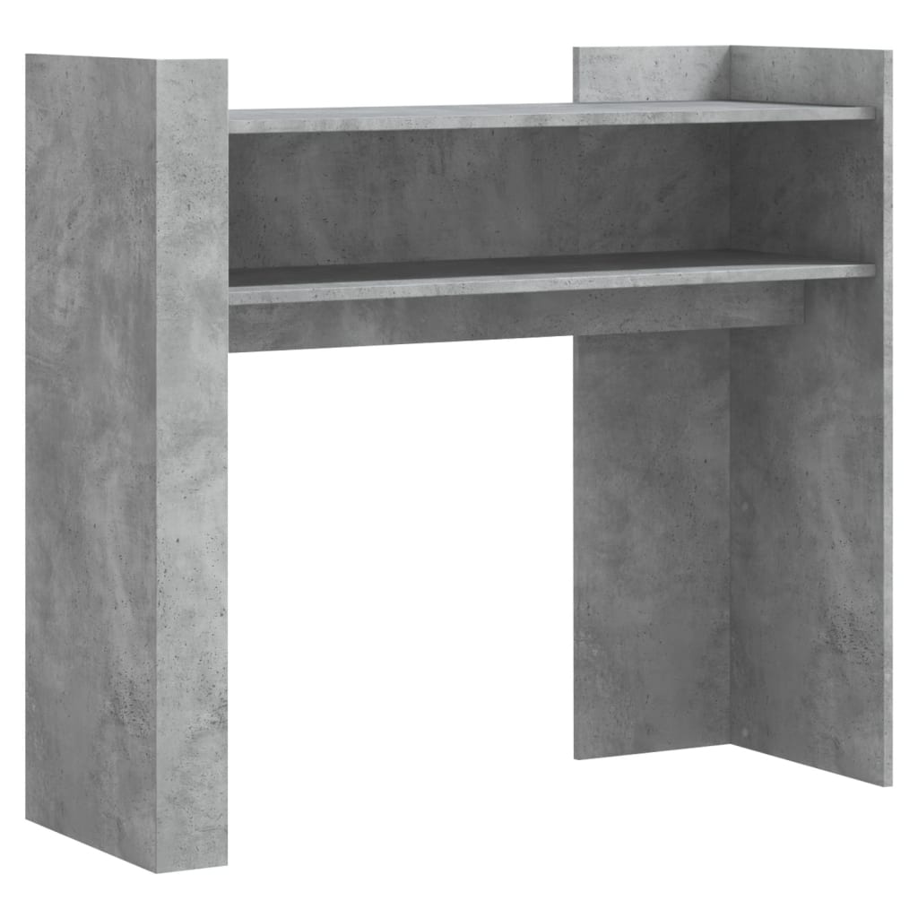 vidaXL Stolik konsolowy, szarość betonu, 100x35x90 cm