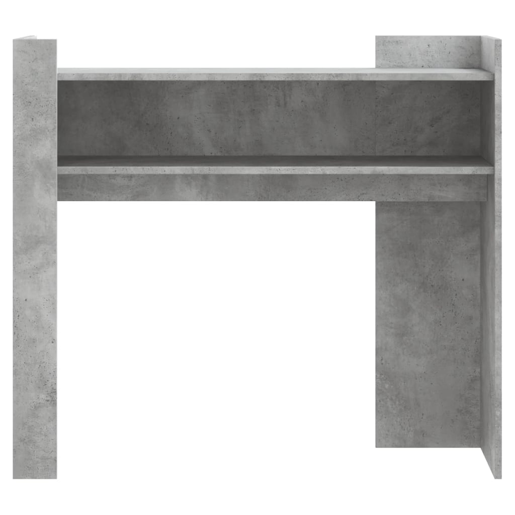 vidaXL Stolik konsolowy, szarość betonu, 100x35x90 cm