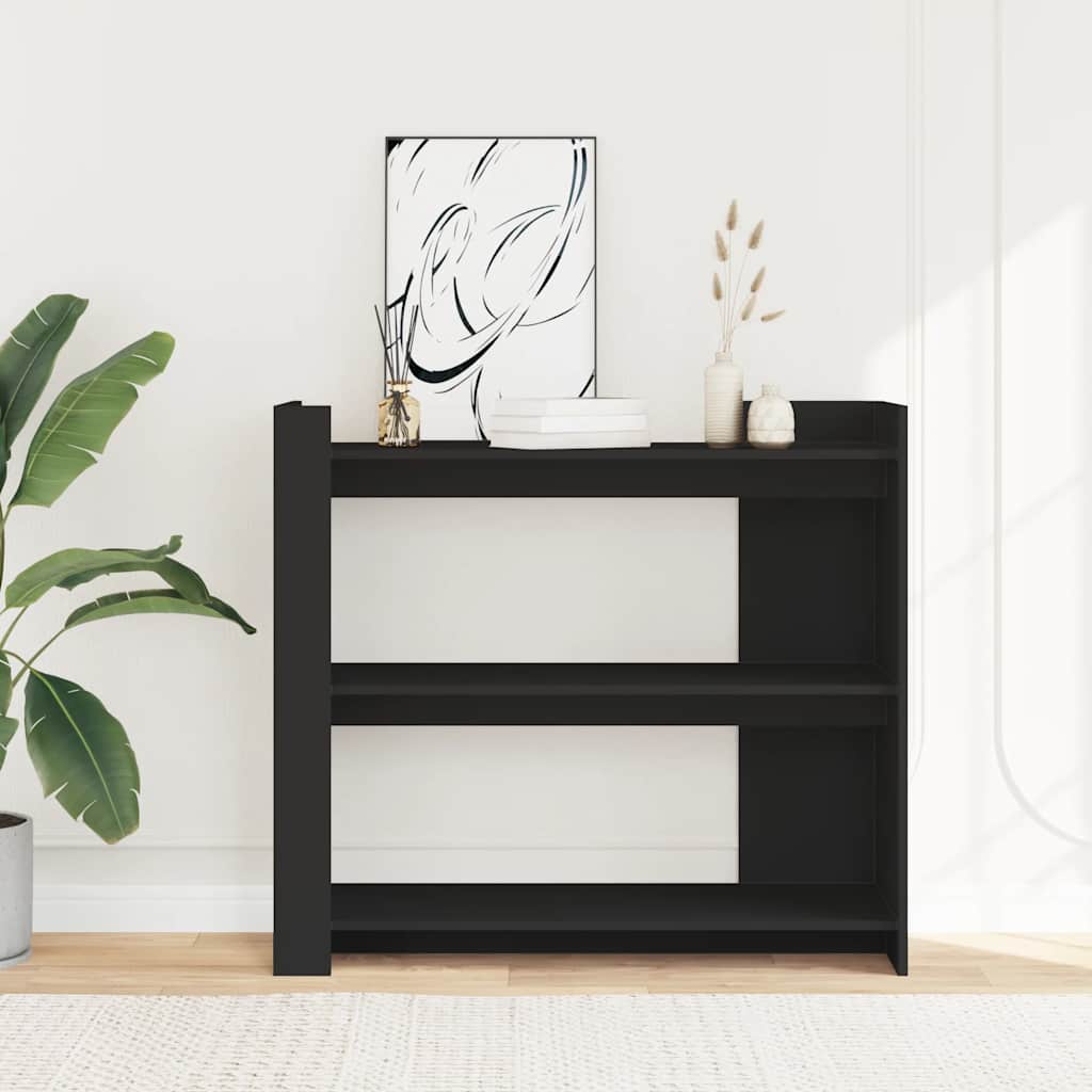 vidaXL Stolik konsolowy, czarny, 100x35x90 cm, materiał drewnopochodny