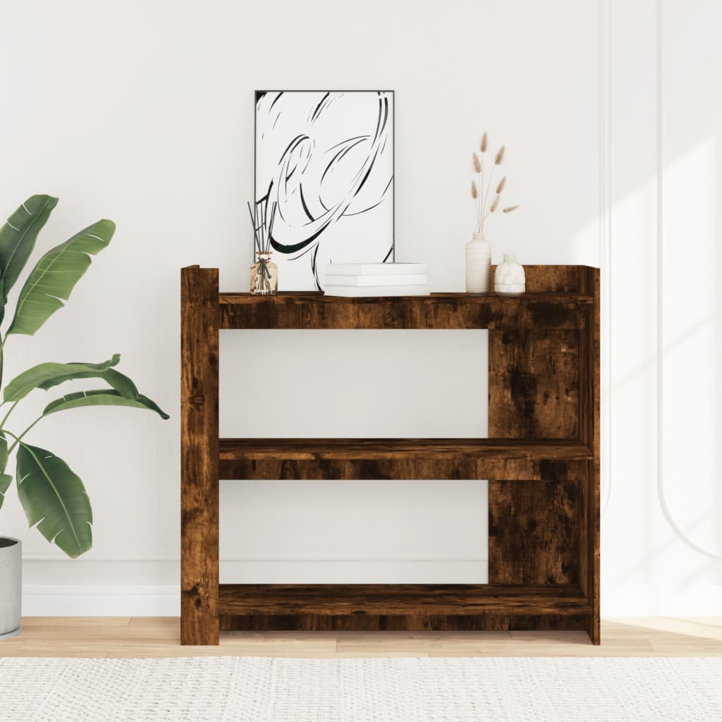 vidaXL Stolik konsolowy, przydymiony dąb, 100x35x90 cm