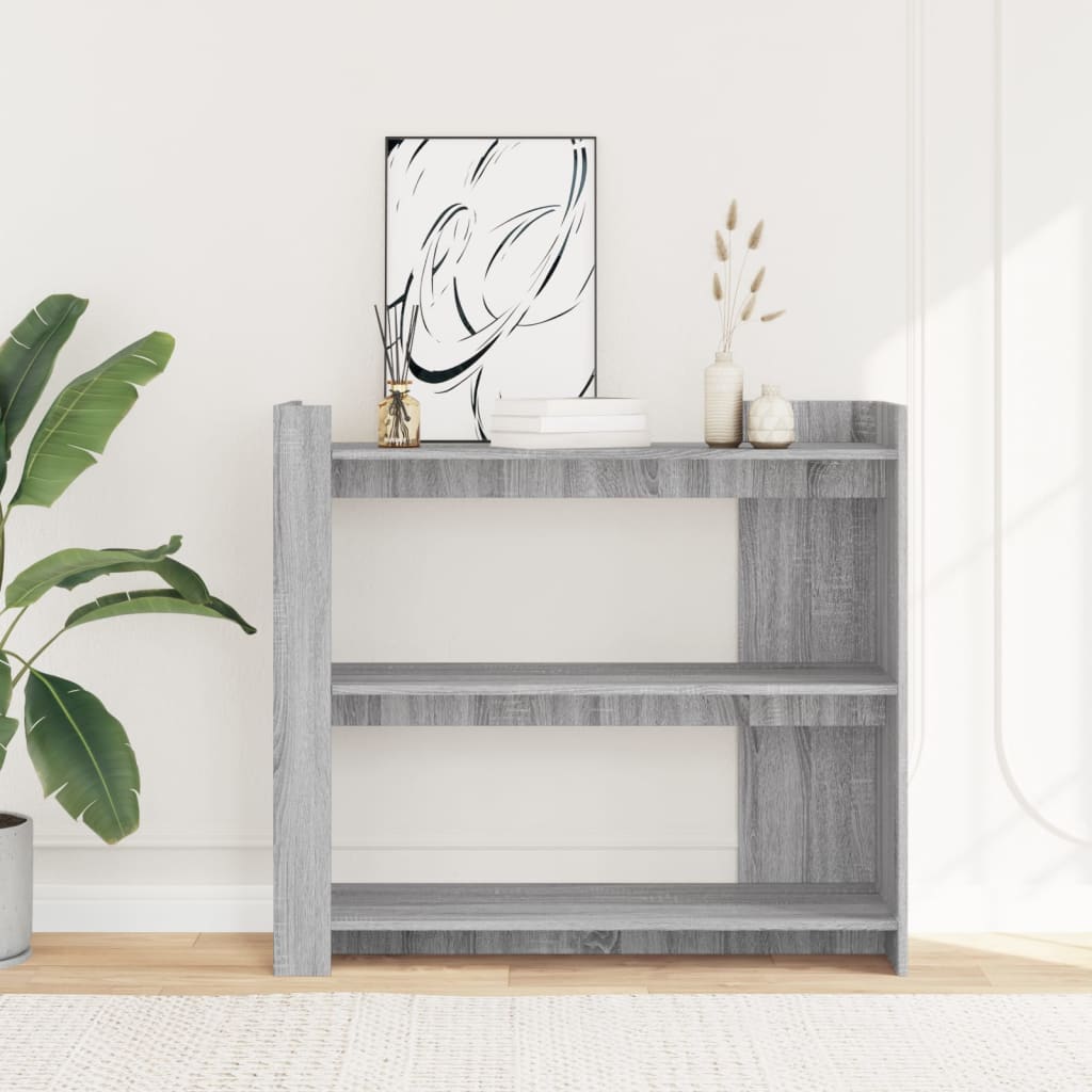 vidaXL Stolik konsolowy, szary dąb sonoma, 100x35x90 cm
