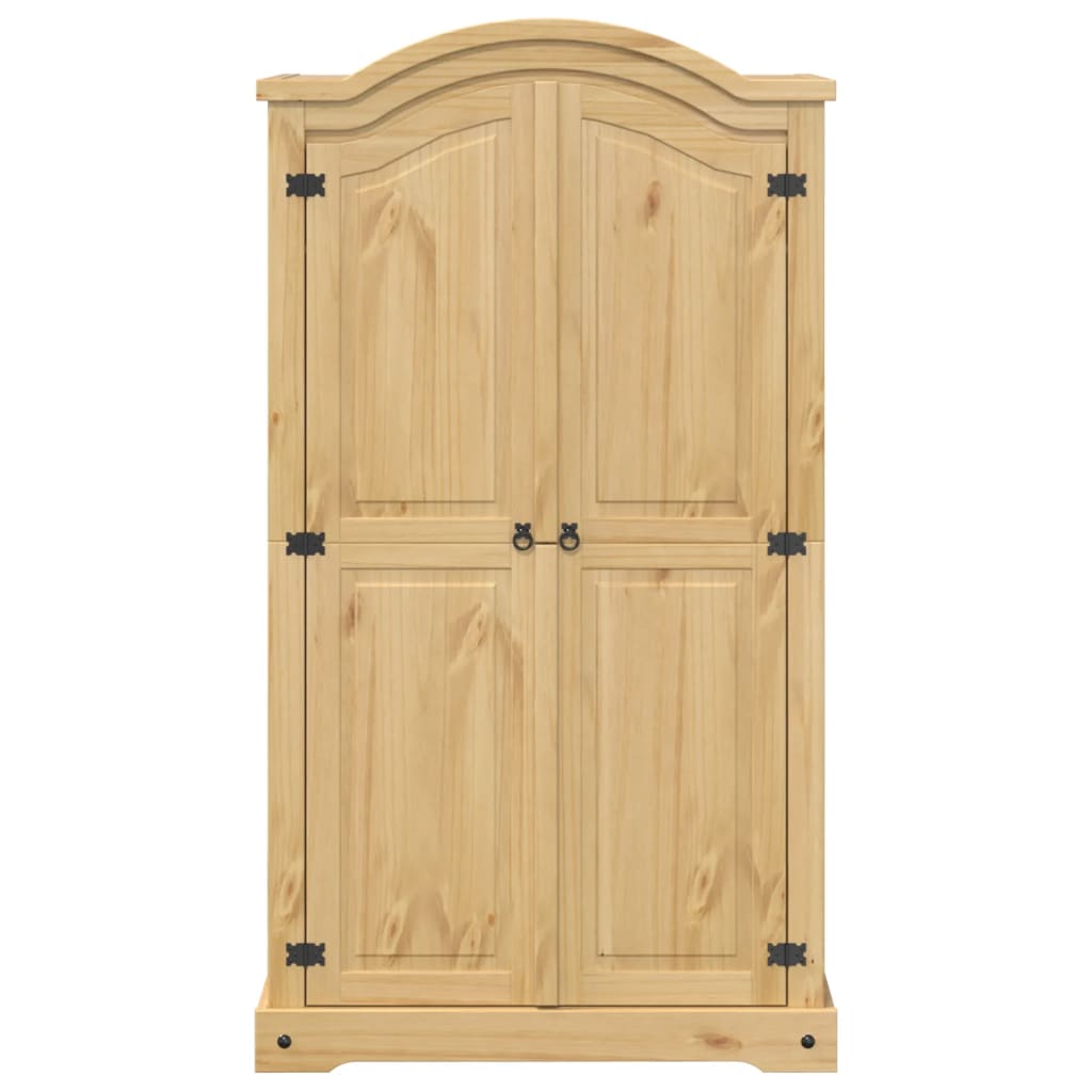 vidaXL Szafa Corona, 102x52x186 cm, lite drewno sosnowe