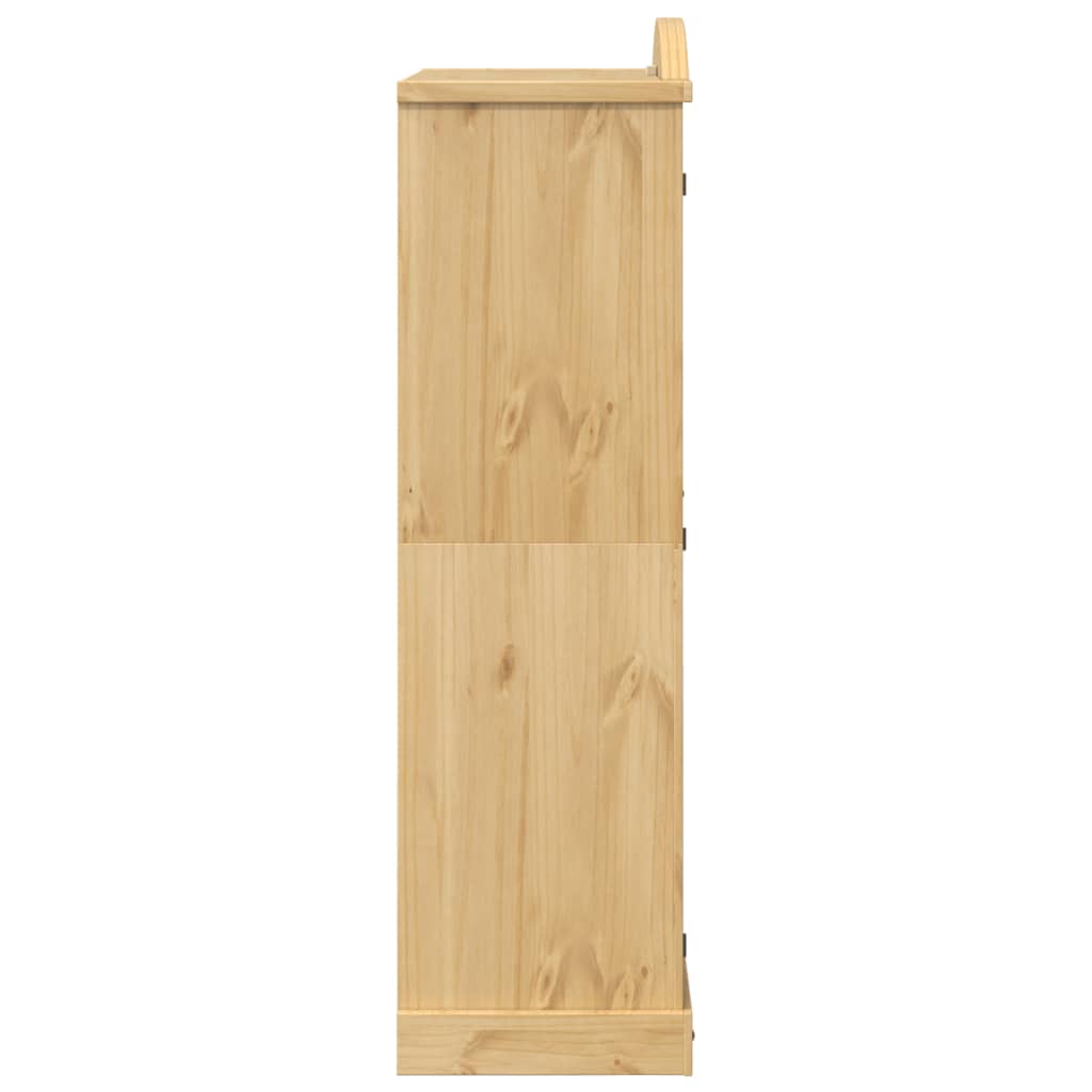 vidaXL Szafa Corona, 102x52x186 cm, lite drewno sosnowe