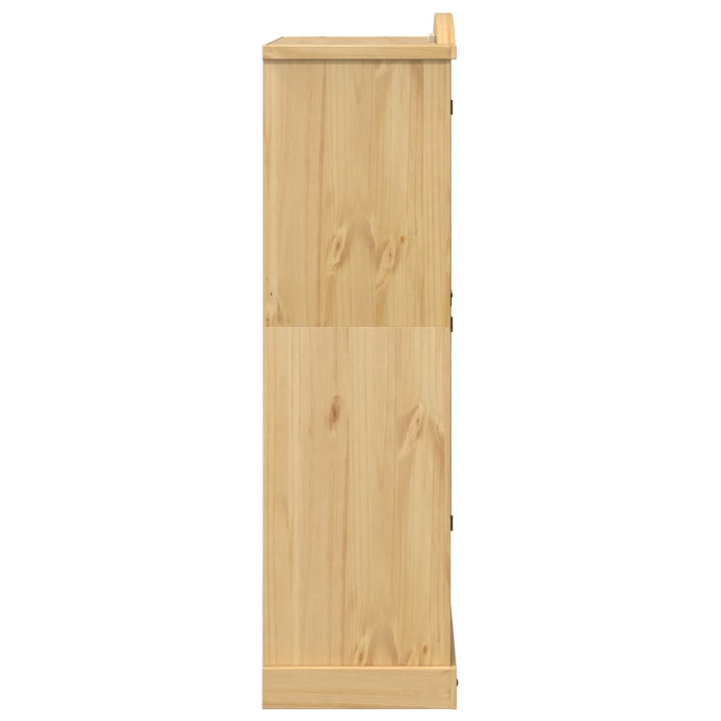 vidaXL Szafa Corona, 102x52x186 cm, lite drewno sosnowe