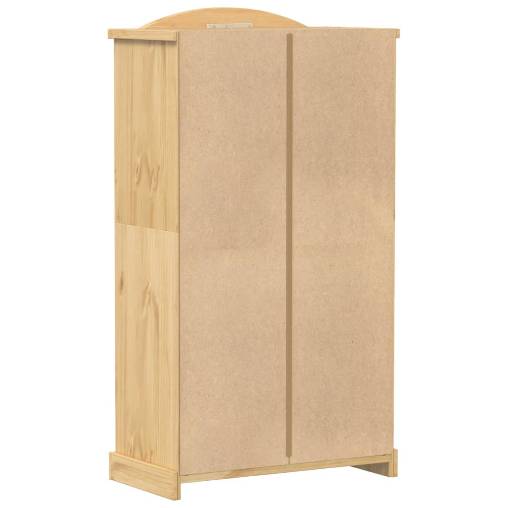 vidaXL Szafa Corona, 102x52x186 cm, lite drewno sosnowe