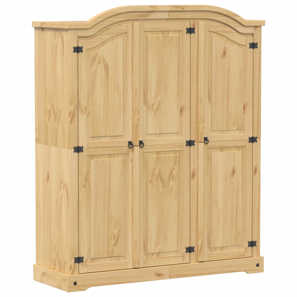 vidaXL Szafa Corona, 151,5x52x186 cm, lite drewno sosnowe