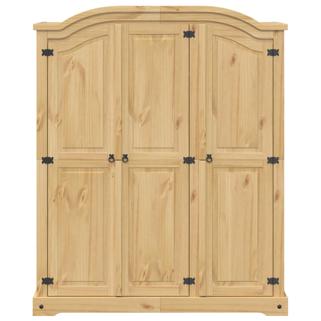 vidaXL Szafa Corona, 151,5x52x186 cm, lite drewno sosnowe