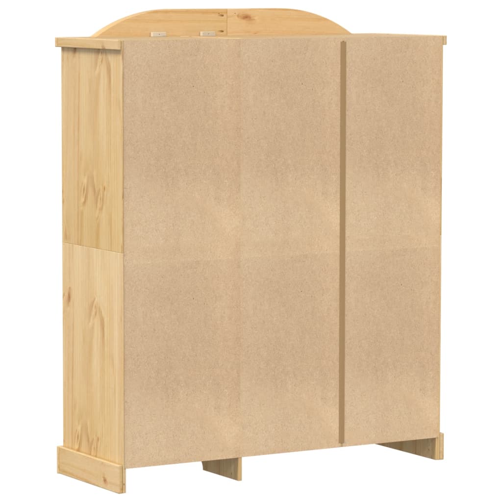 vidaXL Szafa Corona, 151,5x52x186 cm, lite drewno sosnowe