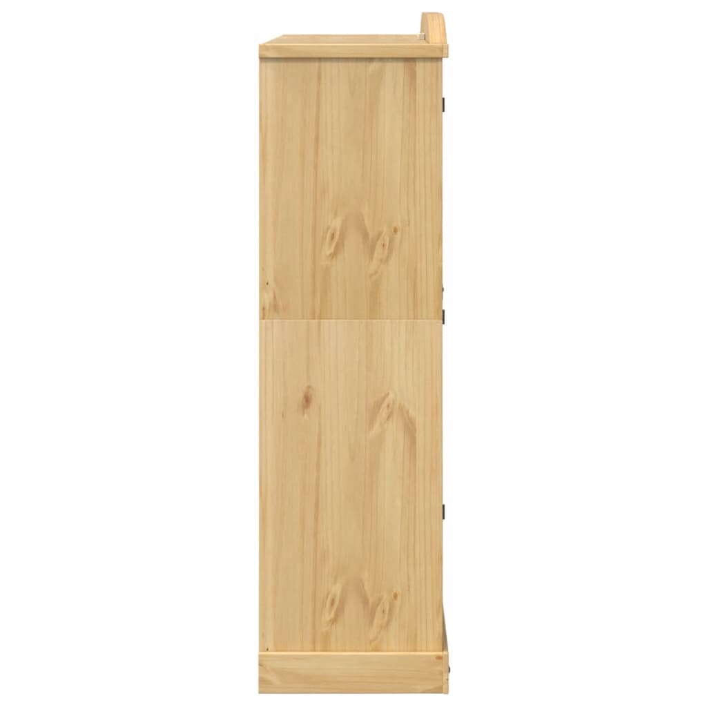 vidaXL Szafa Corona, 151,5x52x186 cm, lite drewno sosnowe
