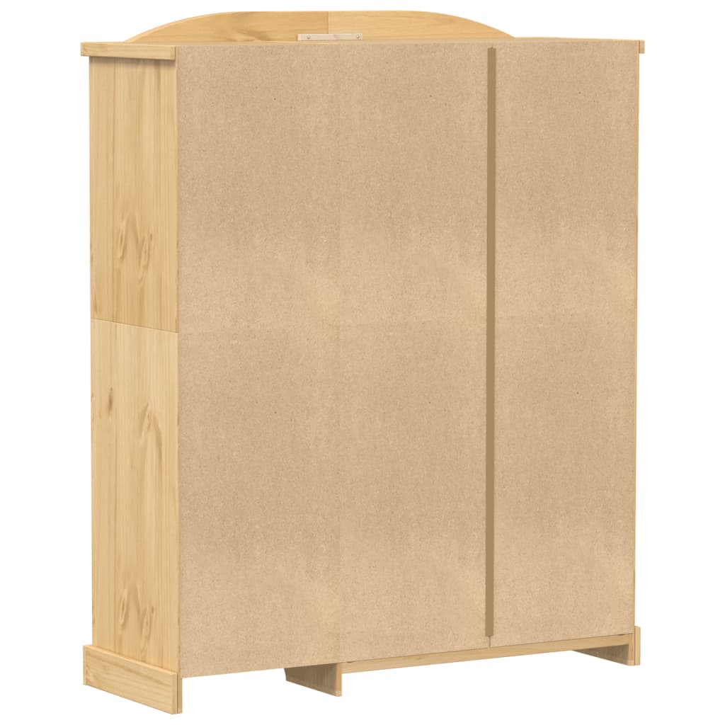 vidaXL Szafa Corona, 151,5x52x186 cm, lite drewno sosnowe