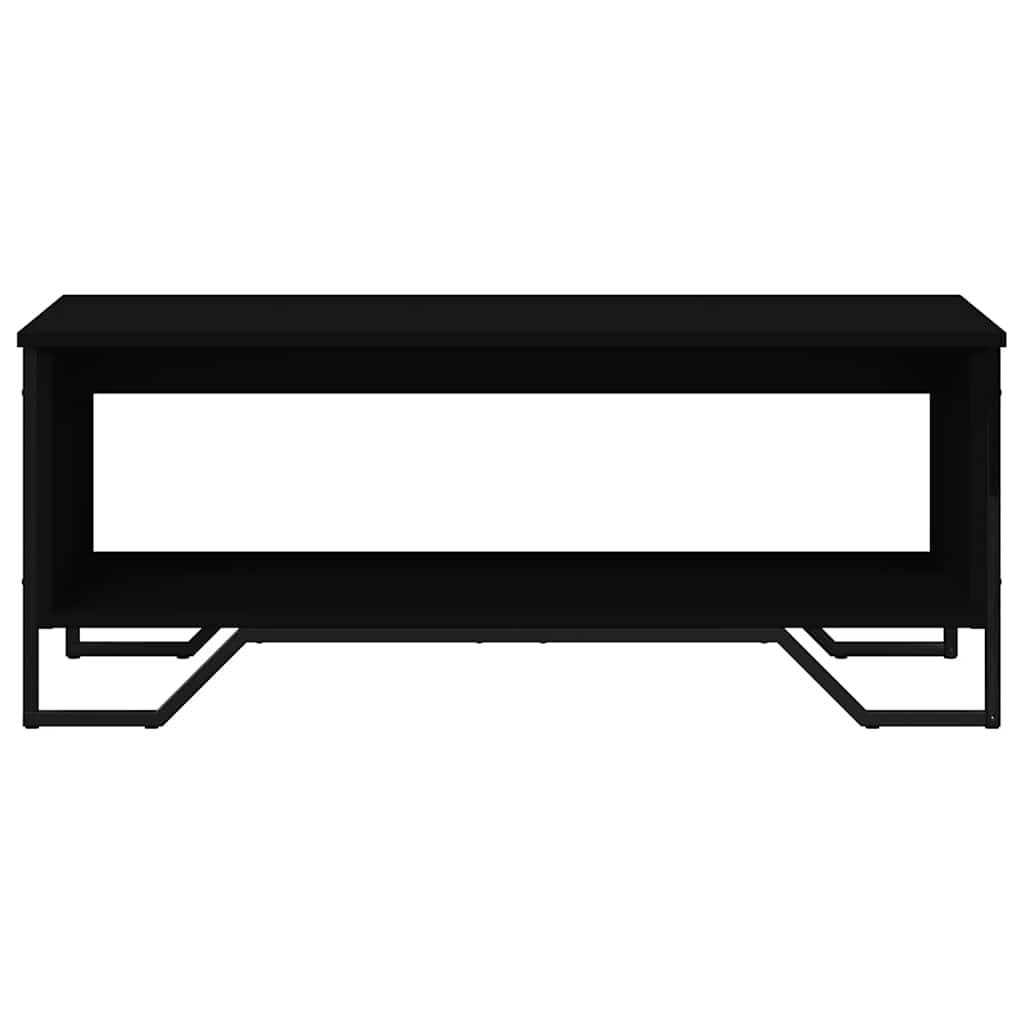 vidaXL Stolik kawowy, czarny 100x51x40 cm, materiał drewnopochodny