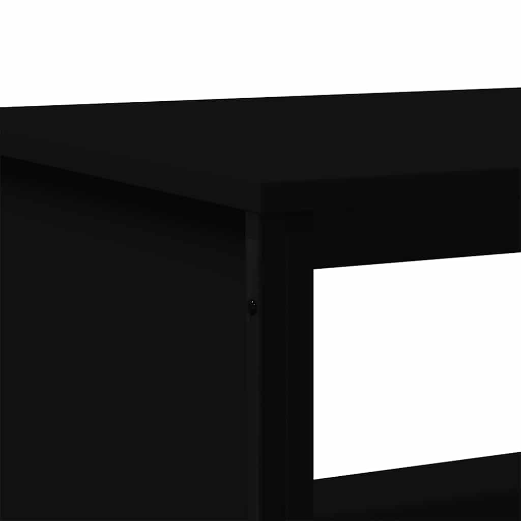 vidaXL Stolik kawowy, czarny 100x51x40 cm, materiał drewnopochodny