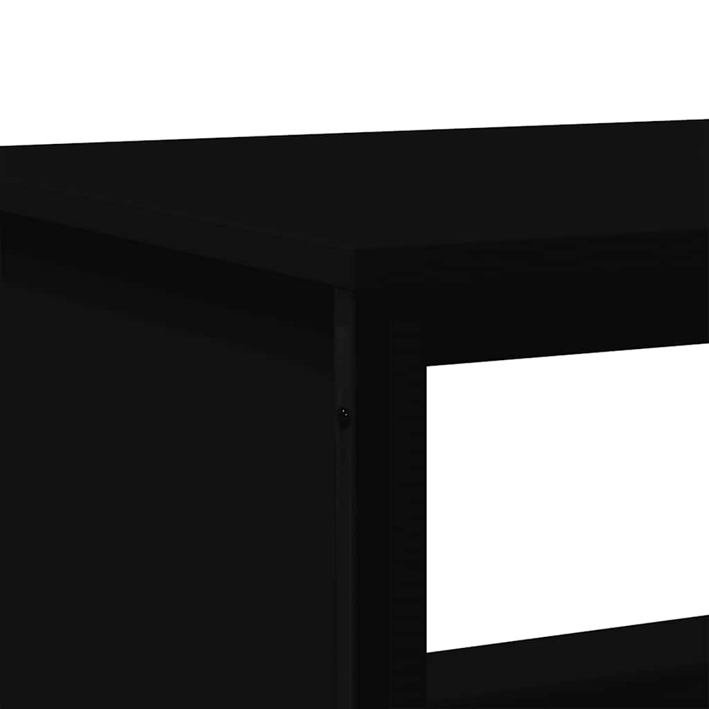 vidaXL Stolik kawowy, czarny, 75x51x40 cm, materiał drewnopochodny