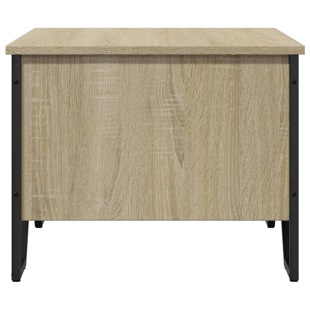 vidaXL Stolik kawowy, dąb sonoma, 75x51x40 cm, materiał drewnopochodny
