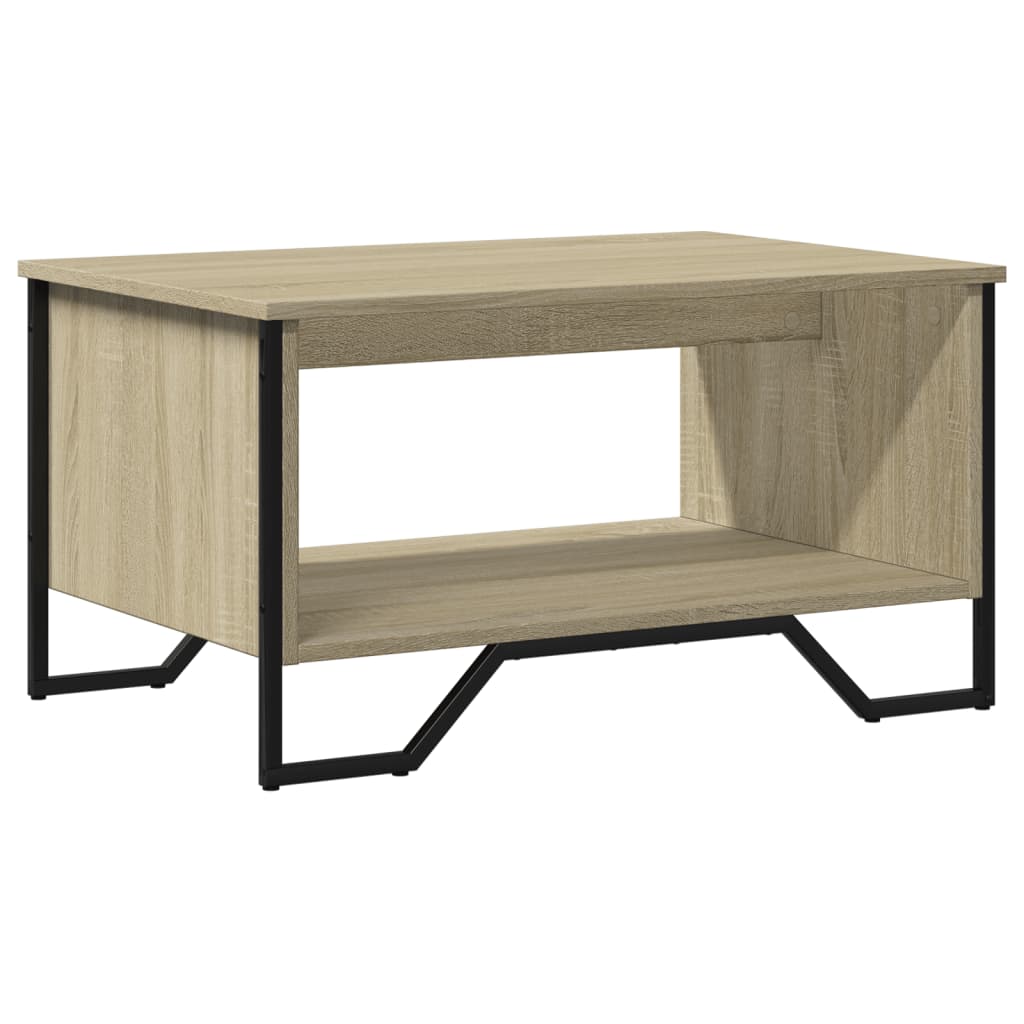 vidaXL Stolik kawowy, dąb sonoma, 75x51x40 cm, materiał drewnopochodny