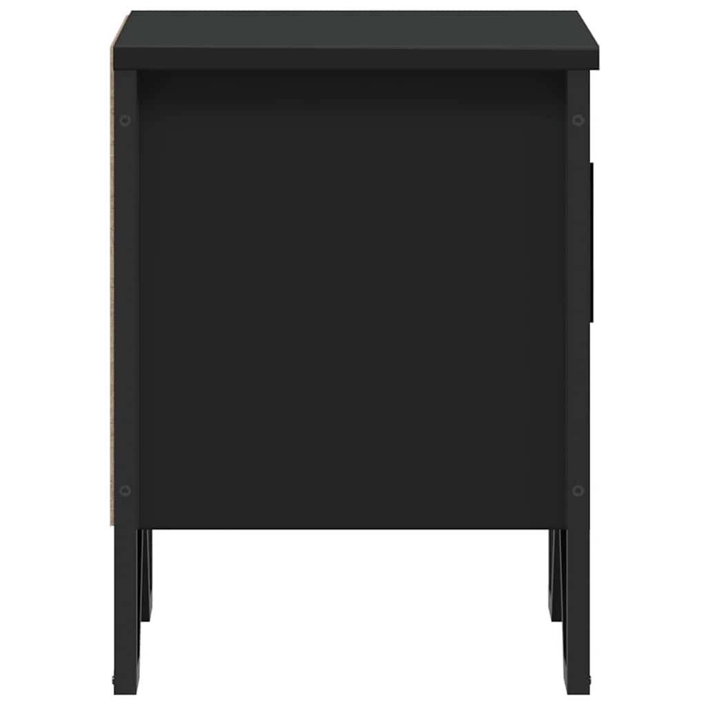 vidaXL Szafki nocne 2 szt. czarne 40x30x40 cm, materiał drewnopochodny