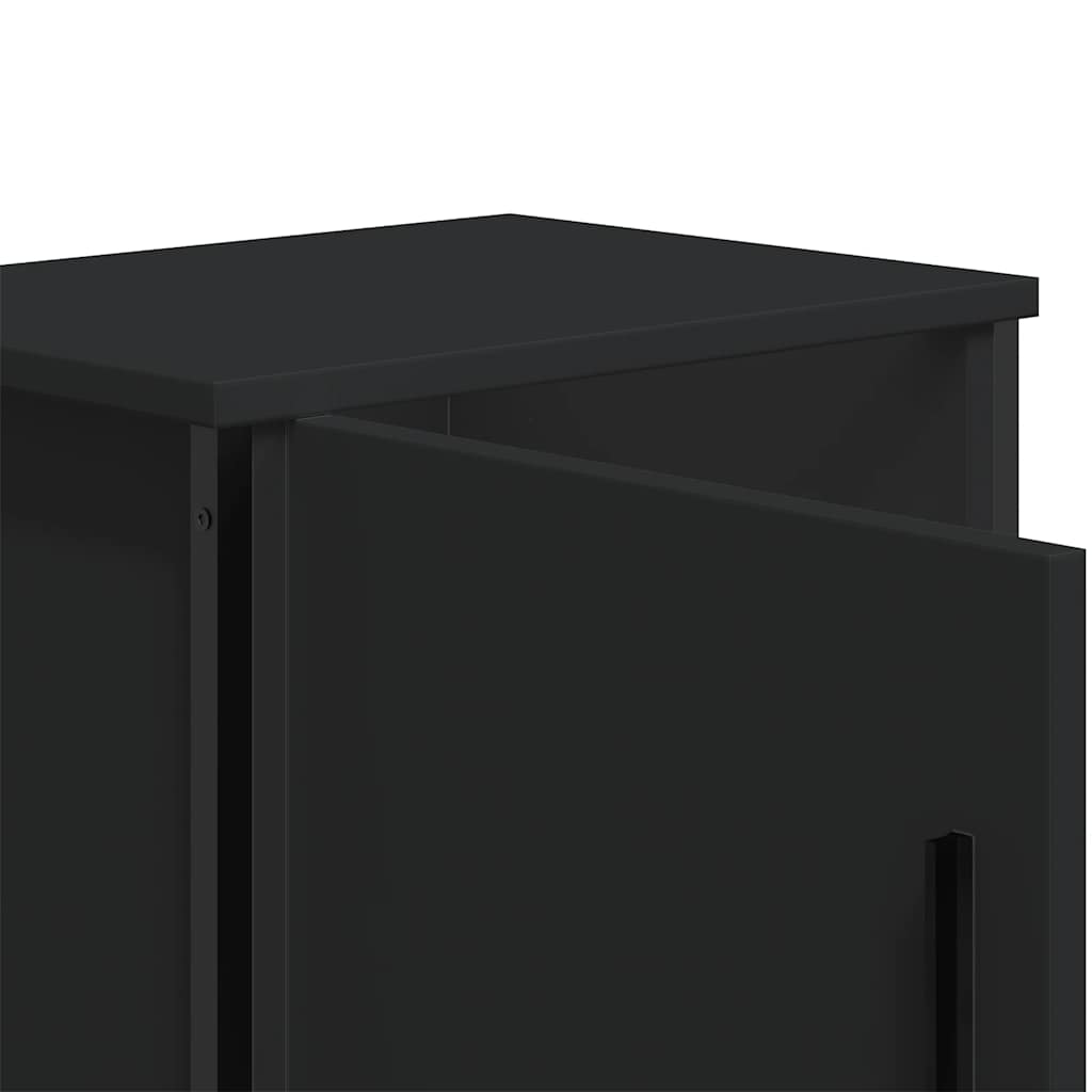 vidaXL Szafki nocne 2 szt. czarne 40x30x40 cm, materiał drewnopochodny