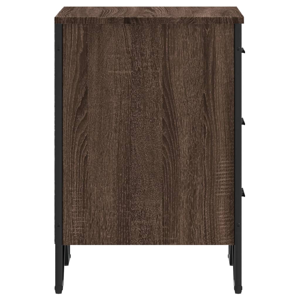 vidaXL Szafka nocna, brązowy dąb, 40x41x60 cm, materiał drewnopochodny